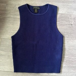 House of Harlow ribbed cropped tank